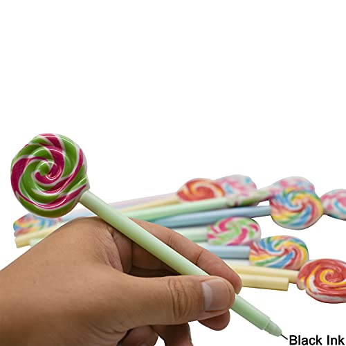 20 bolígrafos roller Maydahui con tinta negra y diseño colorido miniatura 6