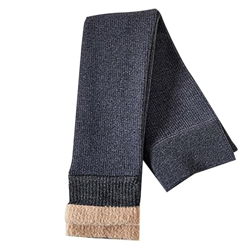 Girls Fleece Lined Leggings Kids Thick Thermal Ribbed Knit Footless Tights Winter Soft Cotton Pantyhose Stockings3