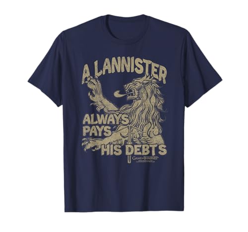 Game of Thrones A Lannister Always Pays his Debts Camiseta