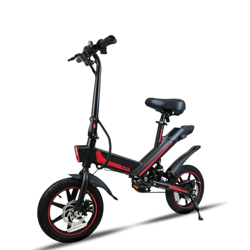 HBFTXRIDE 14“ Bicicletta Elettrica Pieghevole, Bici Elettrica Adulto 25km/h, 36V 10.4AH Batteria al Litio, Fino a...