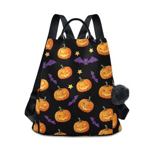 Sac à dos femme élégant Citrouille en polyester avec plusieurs poches