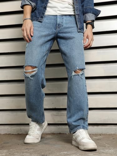 Image of HIGH Star Men's Regular Fit Mid Rise Jeans