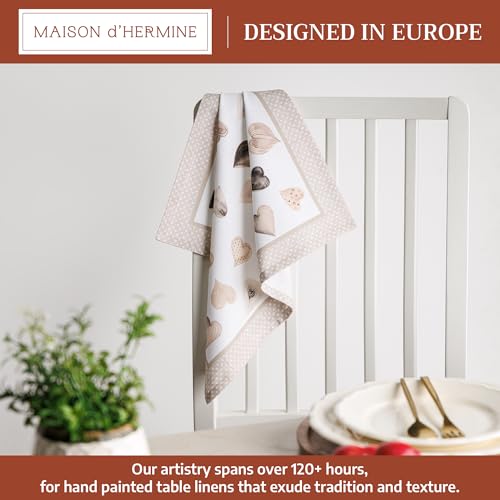Maison d'Hermine Stoffservietten 100% Baumwolle (45 cm x 45cm, 4er-Set) – Ansicht 2