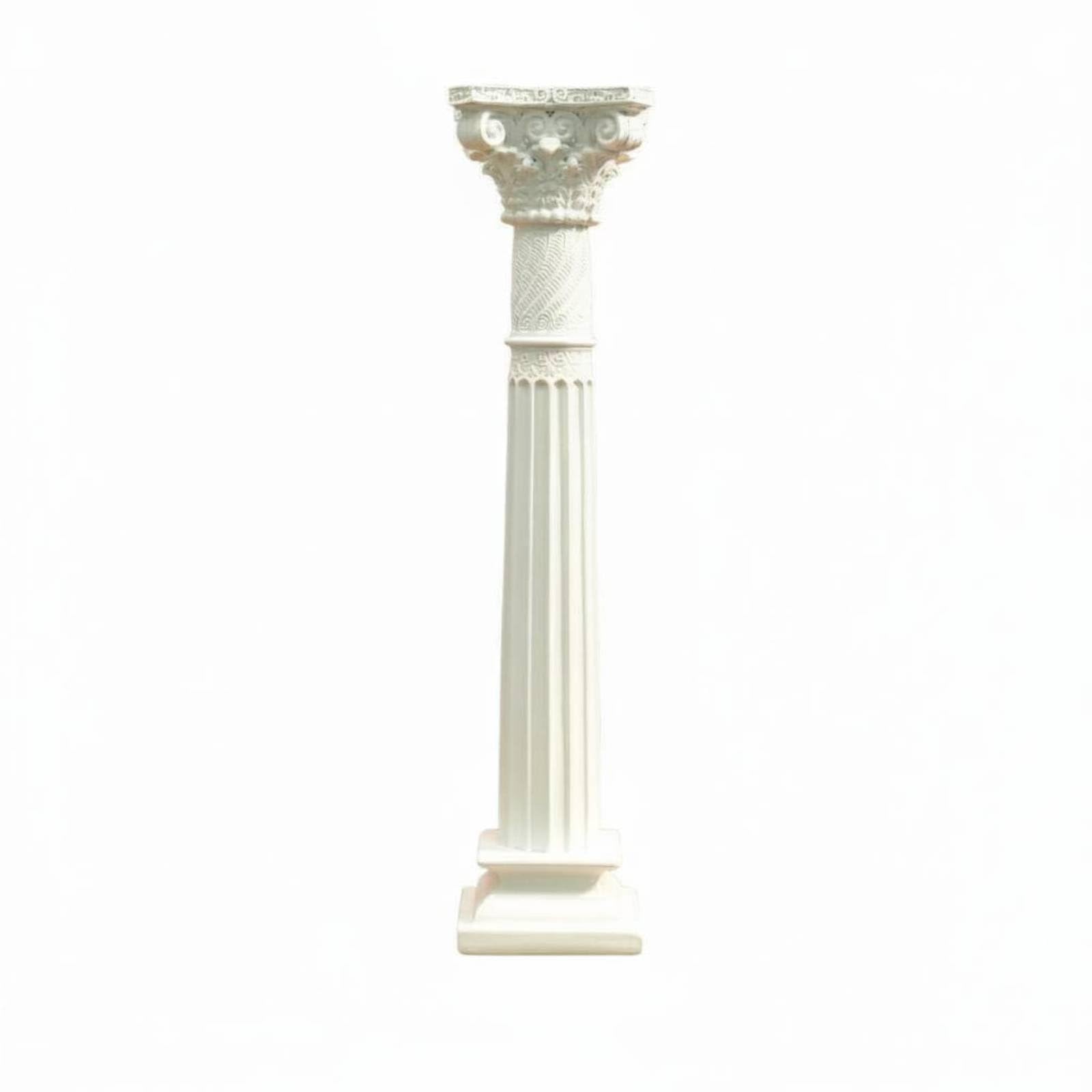 Classical Design European Design Pillar Ornament Detailed Carving Resin Column Figurine Vintage Aesthetic Miniature Roman Column for Interior Designers, Photographers, Model Room, Shop Wi-image-0