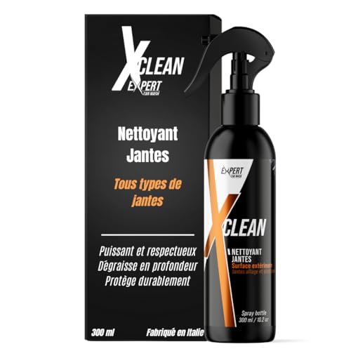 X Clean Pro Nettoyant Jantes voiture Puissant Alcalin 300ml - Formule Pro pH 12,5 - Élimine Poussière de Frein, Goudron & Graisse Incrustée - Sans Acide -...