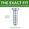 Spare Hardware Parts Bed Frame Screw (Replacement for IKEA Part #110789/126860) (Pack of 10)