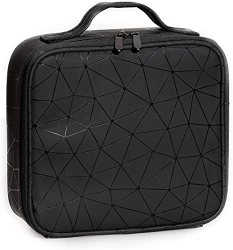 Professional Vanity Case Makeup Jewellery Nail Polish Beauty Box Beauty Accessories Storage Case (Matt Black)