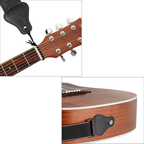 Sangle de Guitare, Courroie de guitare Sangle en Coton cuir avec porte-plectres Pour Guitares Basses, électriques et… - Les Beatles, Paul McCartney, John Lennon, RIngo Starr, George Harrison Sangle de Guitare, Courroie de guitare Sangle en Coton cuir avec porte-plectres Pour Guitares Basses, électriques et… – Image 6