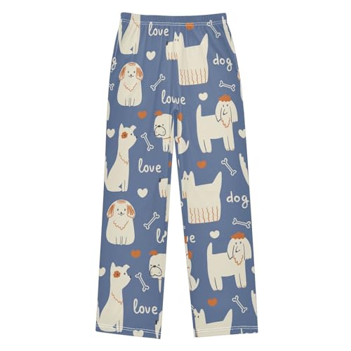 Boys' Pants Dogs Cute Animals Long Bottoms Jogger Pants Elastic Waist Trousers with Pockets S-XL