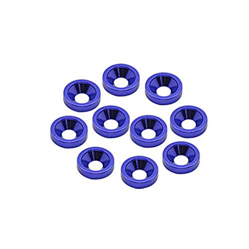 Core RC CR300 - Alloy Countersunk Washers, M3, Blue (10)
