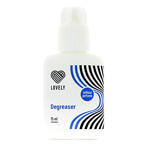 LOVELY Liquid DEGREASER (15ml, Farbe: KLAR) zur geruchlosen und hautschonenden Vorbehandlung und Vorbereitung von Naturwimpern, professionelle Wimpernverlängerung, Entfetter, Haftverbesserer