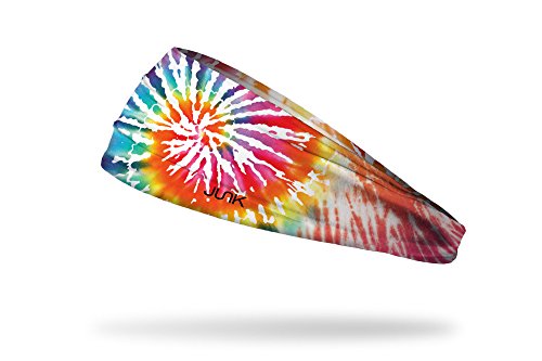 Image of JUNK Brands Big Bang Lite Tie Dye Headband - Moisture-Wicking, Performance Fabric, Non-Slip, Sports Sweatband for Men & Women