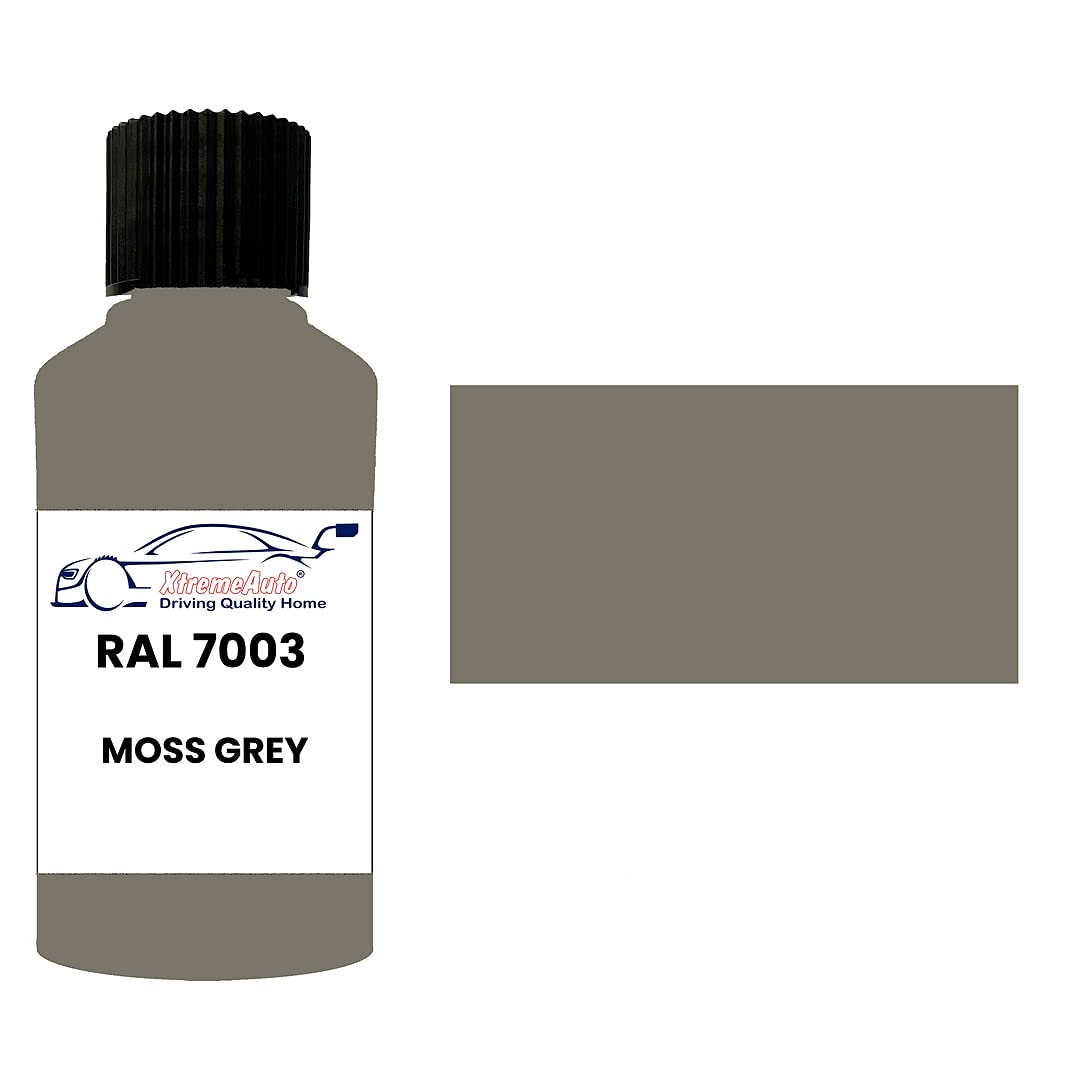 Xtremeauto RAL 7003 Moss grey DULL MATT MATTE TOUCH UP PAINT BRUSH REPAIR SCRATCH UPVC PVC METAL WOOD