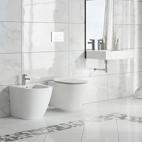 Swiss Madison Sm-Ws322 St. Tropez Wall Hung Sink With Left Side Faucet Mount #TOP4