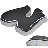 [魔法小屋] クッション 快適な座り心地 高密度 メモリーフォーム 椅子クッション チェアパット オフィスチェア 体にぴったりフィット 体圧分散 ずれない 蒸れない 抗菌 防臭 カバー 洗える テレワーク 車 ゲーミングチェア 自宅 座布団