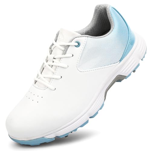 Zapatos de golf para mujer SDEQA de alta calidad con 7 clavos e impermeables