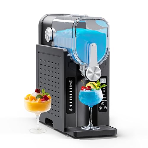 slushie machine slushy machine for home no ice needed professional frozen drink maker with led display 6 pre-set programs for frozen margaritas frapps and ice cream 1pack  6modes