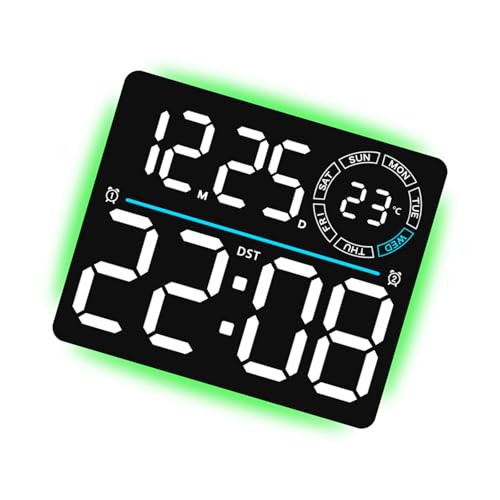 Horloge murale numérique à luminosité réglable contre la fatigue - 2