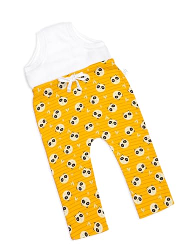 Image of superbottoms Diaper Pants | Cotton Baby Cotton Pants with Attached Padded Underwear | Ideal for Diaper-Free Time, Outings & Potty Training | Unisex | Soft Fit