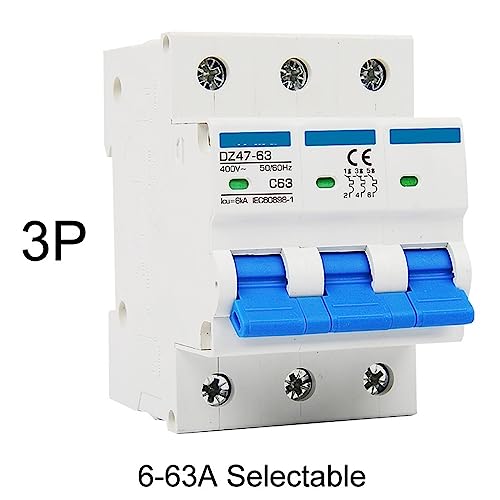Disyuntor tipo CA 2P MCB 16A 25A protector voltaje sobrecarga 400V 5