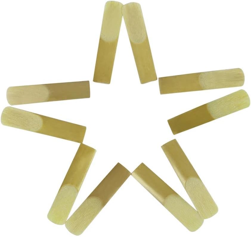 ソプラノサックスリード サックスリード 強度 2.5 プロフェッショナル サックス リード 木管楽器アクセサリー 10個