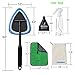 Windshield Cleaner Wand - Car Window Cleaning Tool Auto Glass Wiper Kit Pack with Ice Scraper Replacement Pad Towel Spray Bottle Storage Bag TTL 7 PCS