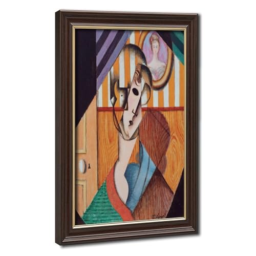 Poster Tete De Jeune Fille Jean Metzinger cadre suspendu decoration murale salon