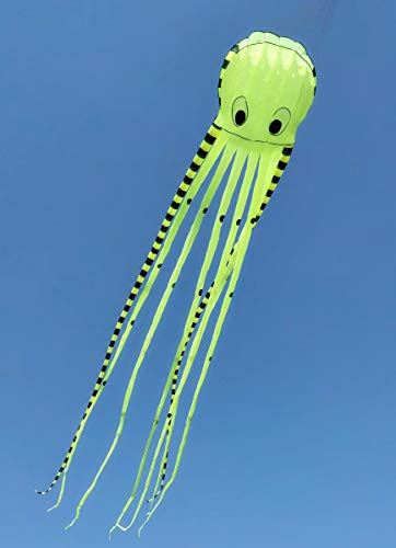 image for APZ Bumblebee 3D 26ft Ultra Large & Fun Octopus Foil Kite with Handle 