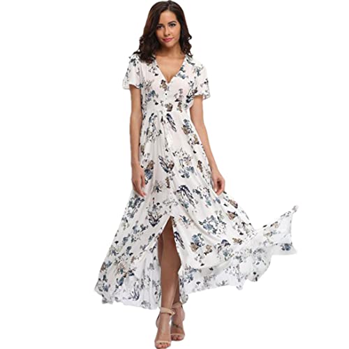 Robe d'été bohème anti-chaleur fluide et flatteuse avec cordon de serrage XXL