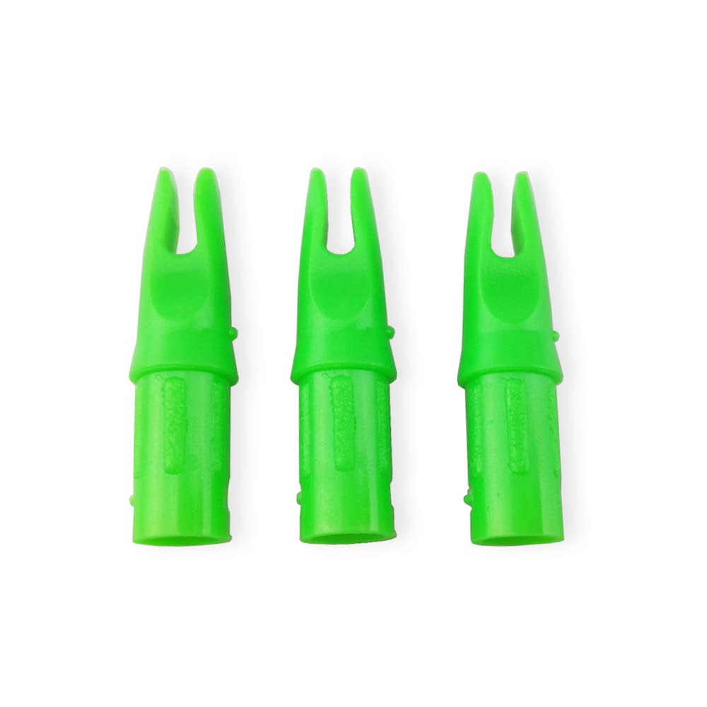 SHARROW 50 Stück Bogenschießen Pfeilnocke Pfeil Nocken Arrow Nocks Kunststoffnocke für ID 7.6mm Pfeilschäfte Carbonpfeil End Zubehör