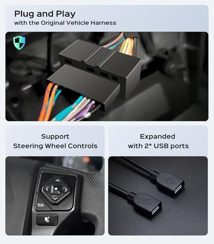 Image of Car Radio Stereo for Toyota Tacoma 2016-2023, Wireless CarPlay Android Auto | 11.5'' IPS HD touchscreen, 64G storage, 5G WiFi GPS navigation, phone link, Bluetooth, AM FM SWC, 1080P backup camera