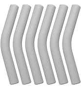 Silicone Straw Tips - 8 Pack Elbow Nozzles For 8mm Metal Straws