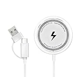 🎒Format compact et transport facile：Léger, fin et portable, ce chargeur induction Mag-Safe se glisse facilement dans une poche ou un sac. Idéal pour les voyages, le télétravail ou le bureau, il permet de regarder des vidéos, jouer ou passer des appels pendant la charge, sans gêne ni câble encombrant. Son design minimaliste s’intègre parfaitement à tout environnement.