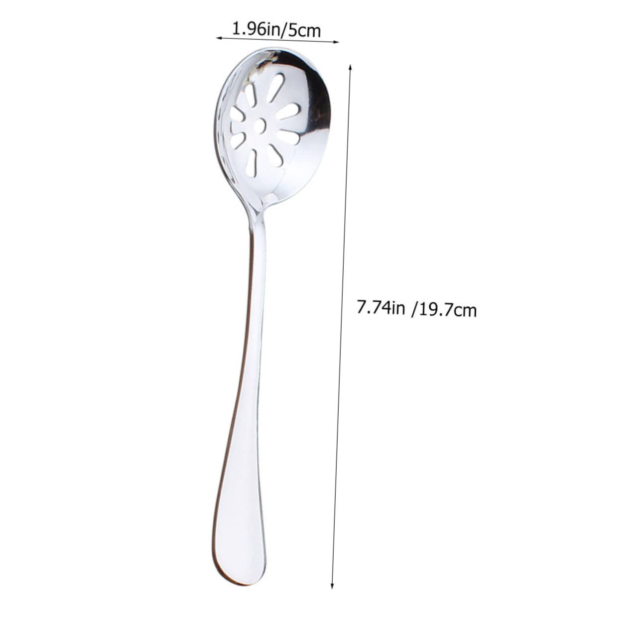 NAMOARLY Stainless Steel Small Slotted Spoon 6pcs Set Caviar Spoon Ideal for Daily Use Home Kitchen Gadgets