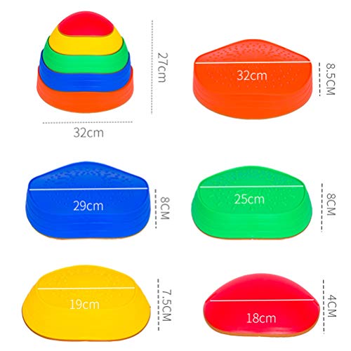 5 stks/set Kids Stapstenen Antislip Stapelbare Balansblokken voor Binnen en Outdoor - Image 5