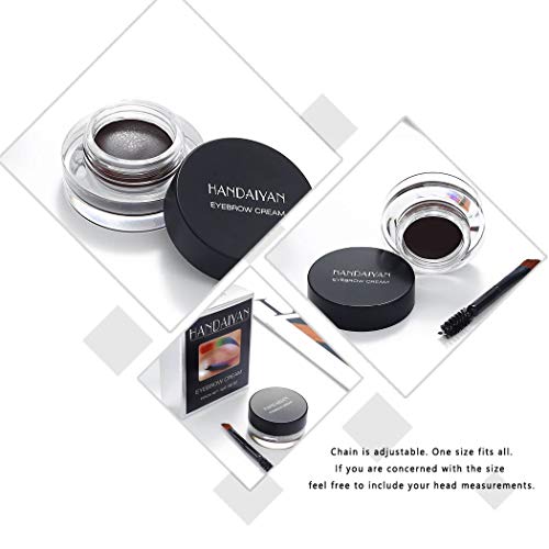 Kilshye Eyebrow Cream Smooth Eye Brow Colorful Eyebrows Pomade Gel Long Lasting Eyeliner Waterproof Eye Makeup Gift For Women And Girls Pack Of 1 (Black 3) #TOP3