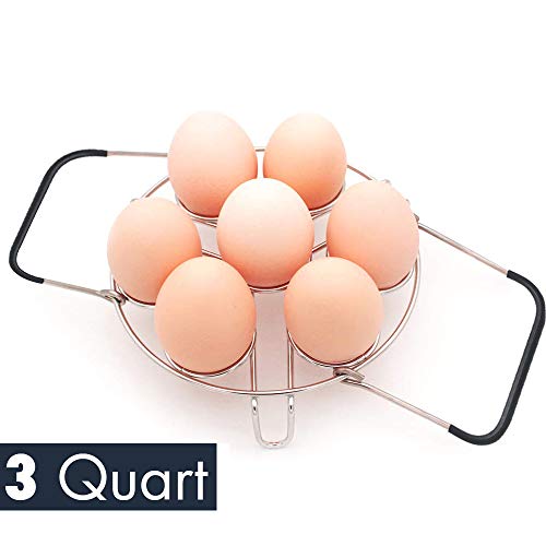 WaterLuu IP Accessories, Egg Steamer Trivet with Handles for Pressure Cooker Accessories, Instant