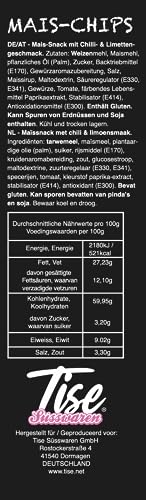 Tise Süsswaren Dipple Mais-Chips Chilli-Limette - Knusprig & würzig für Familien - Zielalter ab 14 Jahren - Ideales Snac