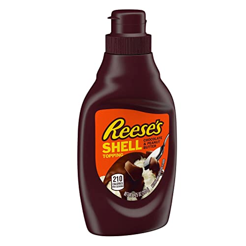 Reese's Chocolate And Peanut Butter Shell Topping, Dessert, 7.25 Oz Bottle #TOP21