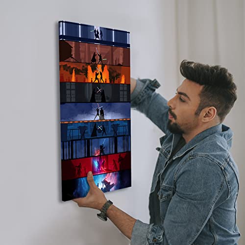 Star Wars Movie Posters Canvas Wall Art Movie Darth Vader Poster Hd Print On Canvas Painting Wall Picture For Living Room Home Decor Boy Gift,With Frame 12X16Inch #TOP1