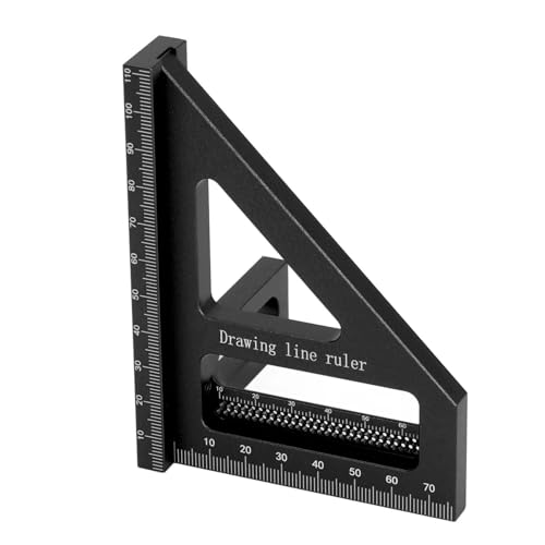 Escuadra profesional de aleación aluminio para carpintería miniatura 4