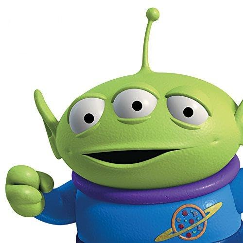 Toile Toy Story Alien 60x60cm pour decorer un mur blanc triste tableau Pixar