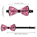 HEBVASS Fashion Butterfly Bow Tie for Teens & Adults, Pre-Tied Adjustable School Uniform Rave Party Creative Decoration, Guinea Pigs And Cupcakes Bowtie