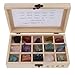 Produktbild B Blesiya Edelsteine Kristallsteine Quarzmineral Stein Gesteinsproben mit 15 Mineral, Geschenk für Naturliebhaber