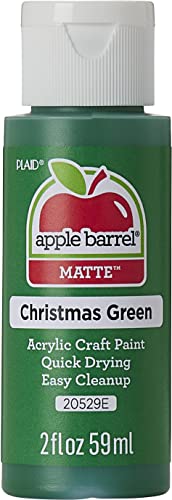 Apple Barrel Acrylic Paint in Assorted Colors (2-Ounce), 20529 Christmas Green