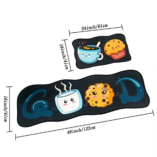 Image of Home Cloud Rubber 6mm Fruit Printed Thick Anti Slip, Washable, Big Size, Printed, Designer Folding Kitchen Mat for Floor Home Bedroom - , Standard Size (40 x 120 cm 40 x 60 cm)