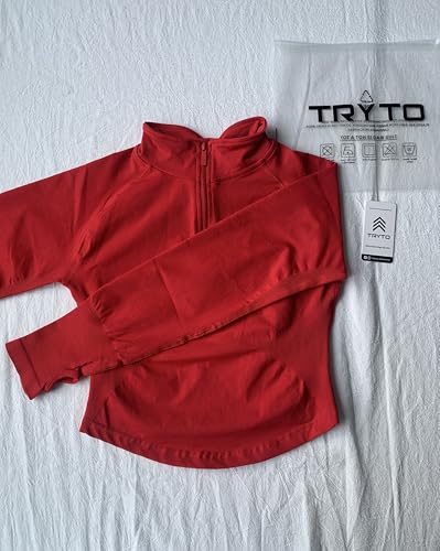 Impact Half Zippy Sports Yoga 1/2 Zip Women Workout Fitness Gym Outdoor Coat Running Longline Thumb Holes Tops3