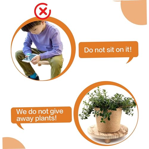 Support pour plantes d'intérieur et plateau de pot de fleurs rond - 8