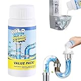 1 Stück Hochwirksamer Abflussreiniger-Schaum | Extra Leistungsstarker Rohrreiniger | Gegen Verstopfungen | Ideal Für Küche, Bad, WC und Außenbereich