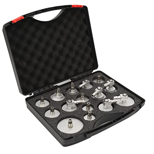 Adaptador Purga Frenos, Universal a Prueba de Fugas y Fácil de Usar Kit Cilindro Maestro 15 Piezas for Profesionales Bricolaje Automóviles Motos Camiones Talleres